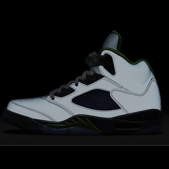 ❌SOLD❌ Air Jordan Retro 5 “Green Bean” sneakers, M13, New in Box - Picture 3 of 10